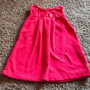 Carter’s Red Fleece Christmas Dress bottom back